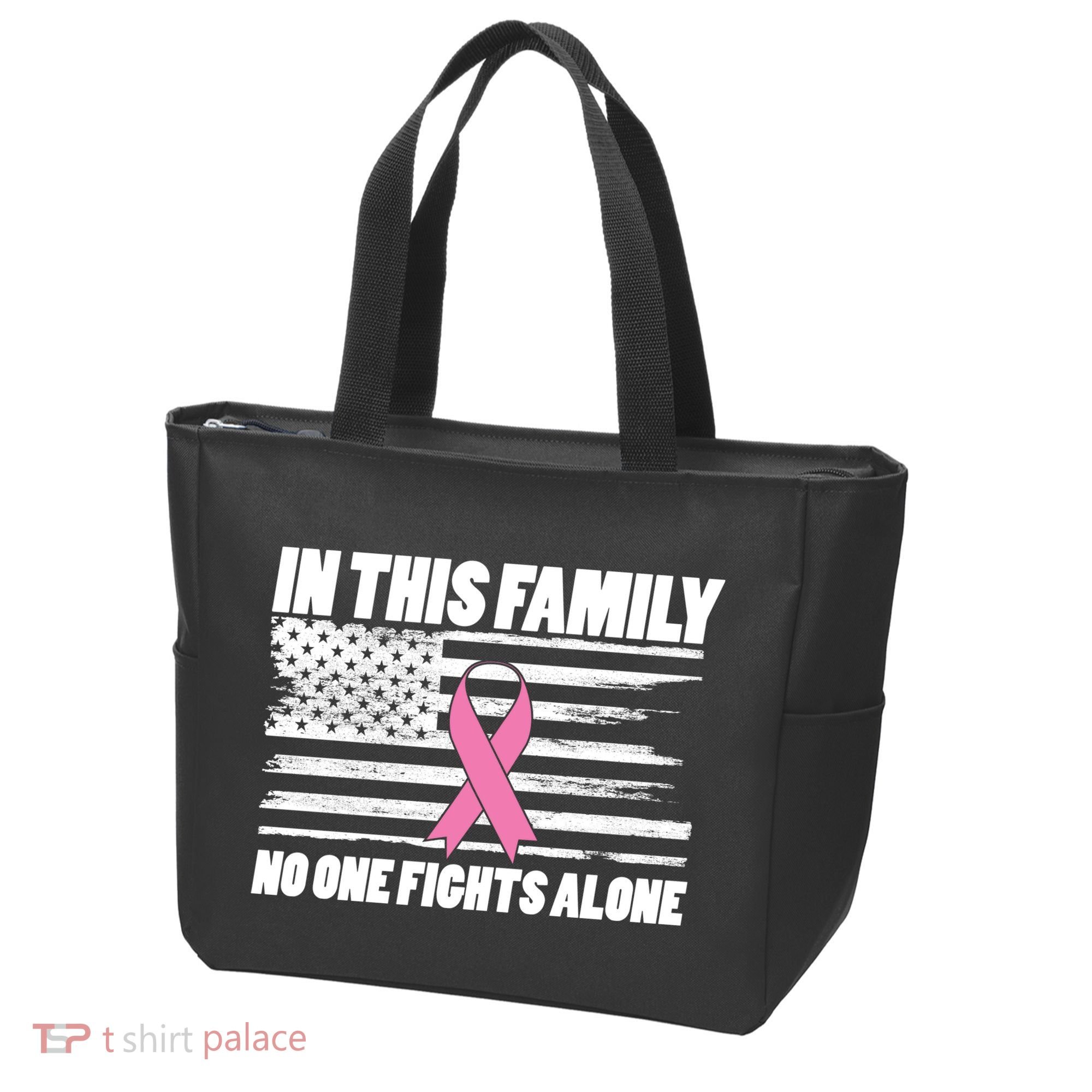 In This Family No One Fights Alone Tote Bag