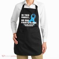 In This Family No One Fights Alone Colon Cancer Apron thumb 2