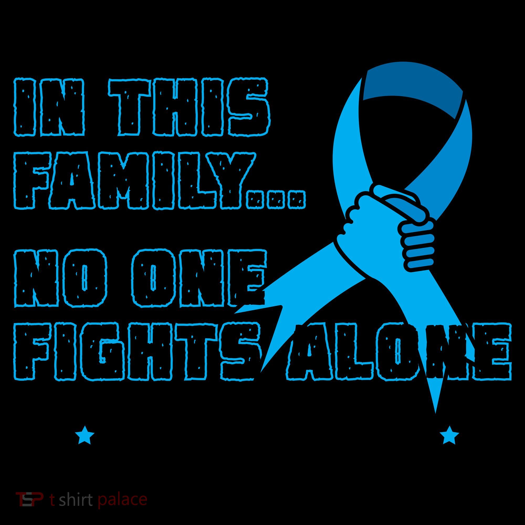 In This Family No One Fights Alone Colon Cancer Coffee Mug