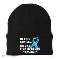 In This Family No One Fights Alone Colon Cancer Beanie thumb 0