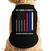 In This Family No One Fights Alone Hero Flag Doggie Tank thumb 0