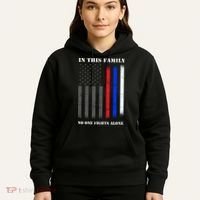 In This Family No One Fights Alone Hero Flag Hoodie thumb 5