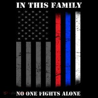 In This Family No One Fights Alone Hero Flag T-Shirt thumb 7