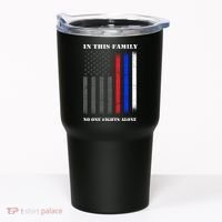 In This Family No One Fights Alone Hero Flag Tumbler thumb 0