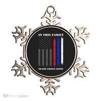 In This Family No One Fights Alone Hero Flag Ornament thumb 0