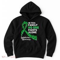 In This Family No One Fights Alone Lymphoma Awareness Hoodie thumb 0