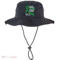 In This Family No One Fights Alone Lymphoma Awareness Bucket Hat thumb 0