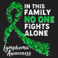In This Family No One Fights Alone Lymphoma Awareness Beanie thumb 2