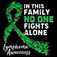 In This Family No One Fights Alone Lymphoma Awareness Women's Hoodie thumb 2