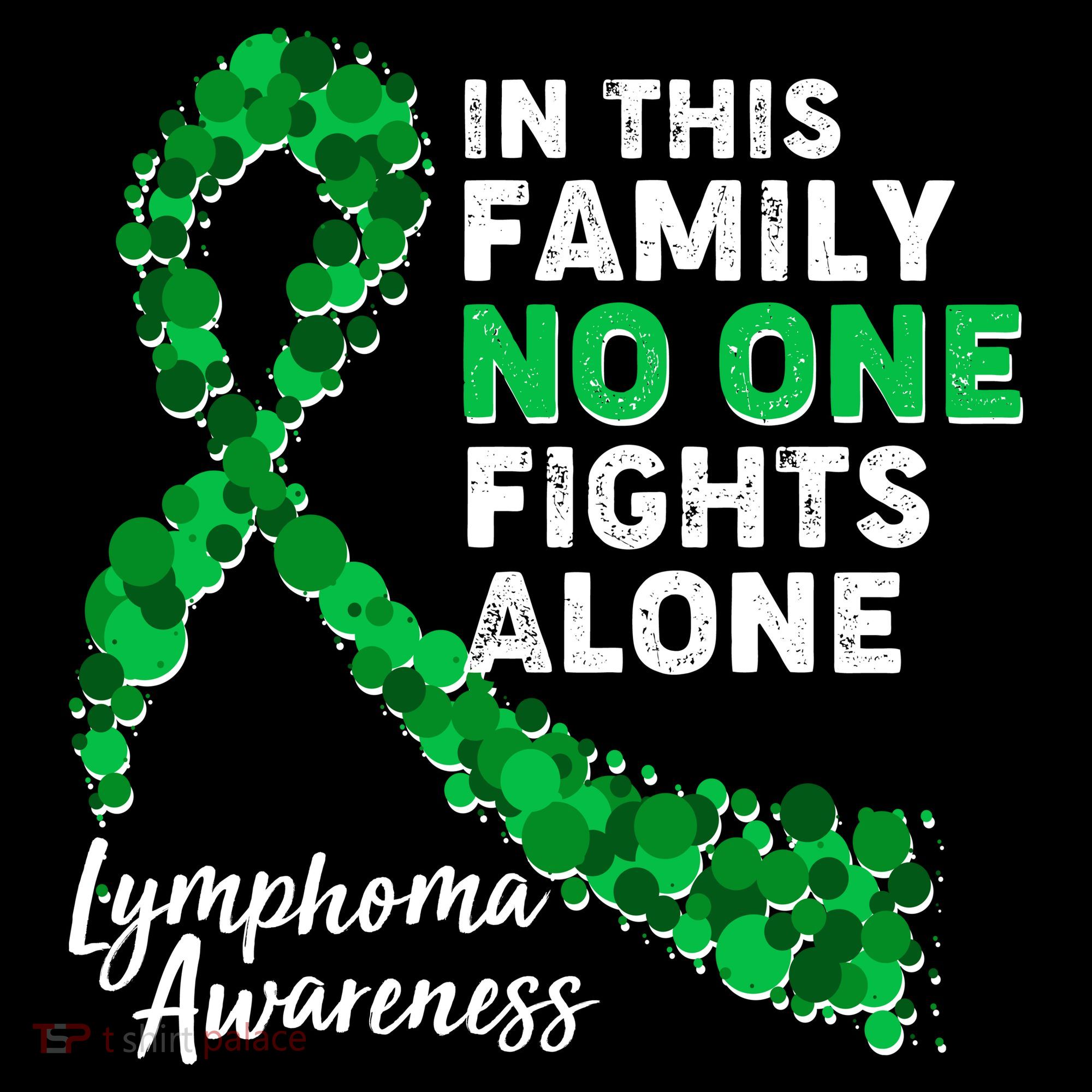 In This Family No One Fights Alone Lymphoma Awareness Women's Hoodie