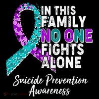 In This Family No One Fights Alone Suicide Prevention Awareness Women's Hoodie thumb 2