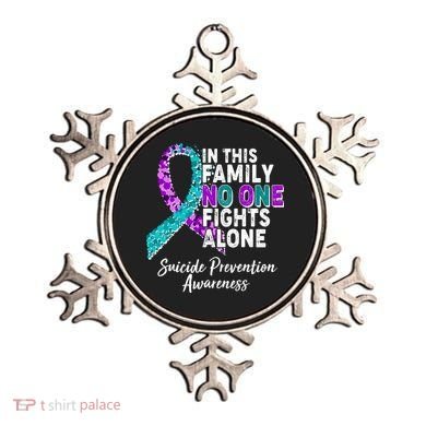 In This Family No One Fights Alone Suicide Prevention Awareness Ornament