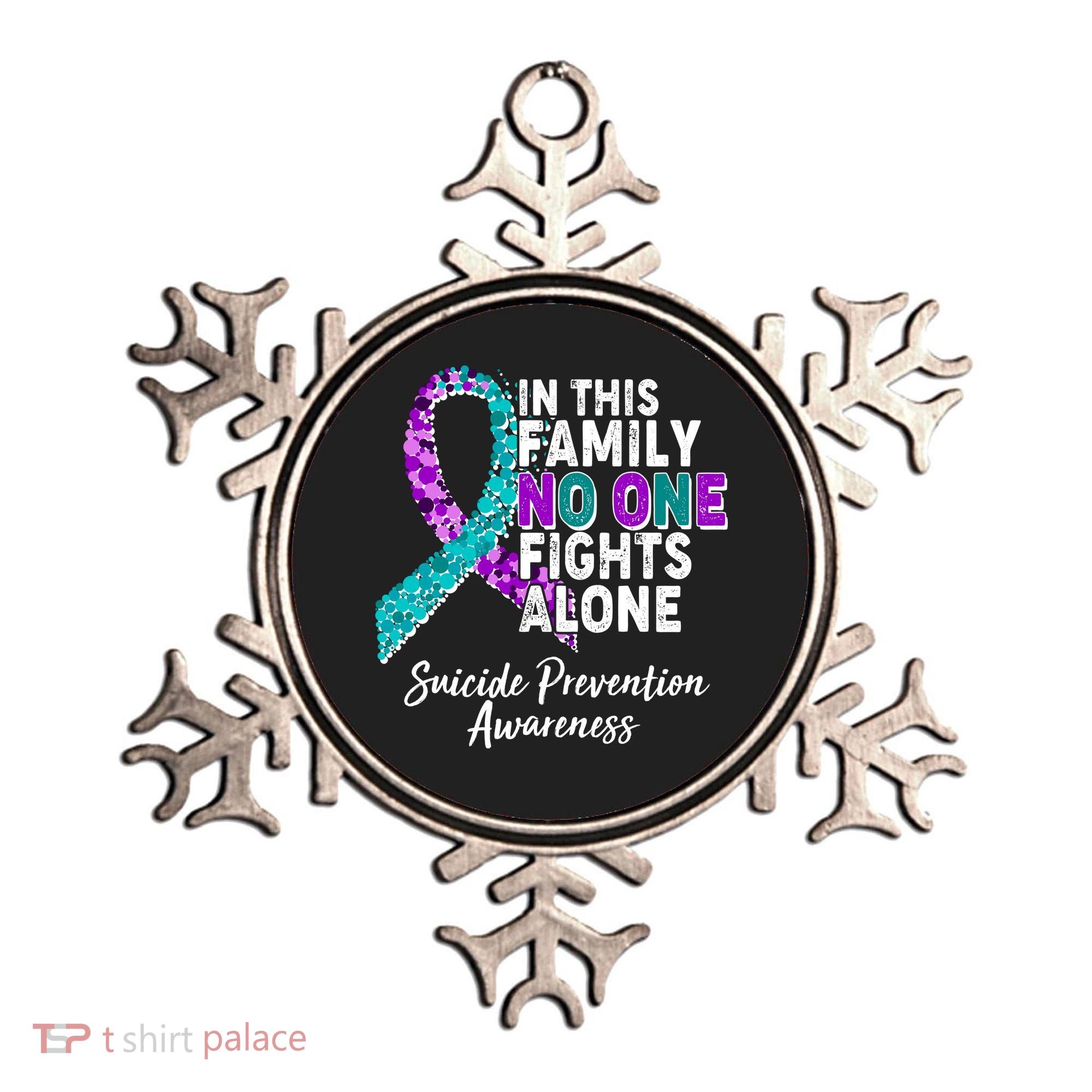 In This Family No One Fights Alone Suicide Prevention Awareness Ornament