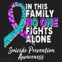In This Family No One Fights Alone Suicide Prevention Awareness Hat thumb 2