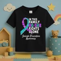 In This Family No One Fights Alone Suicide Prevention Awareness Toddler T-Shirt thumb 3