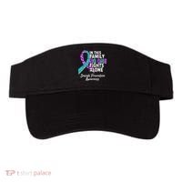 In This Family No One Fights Alone Suicide Prevention Awareness Visor thumb 0