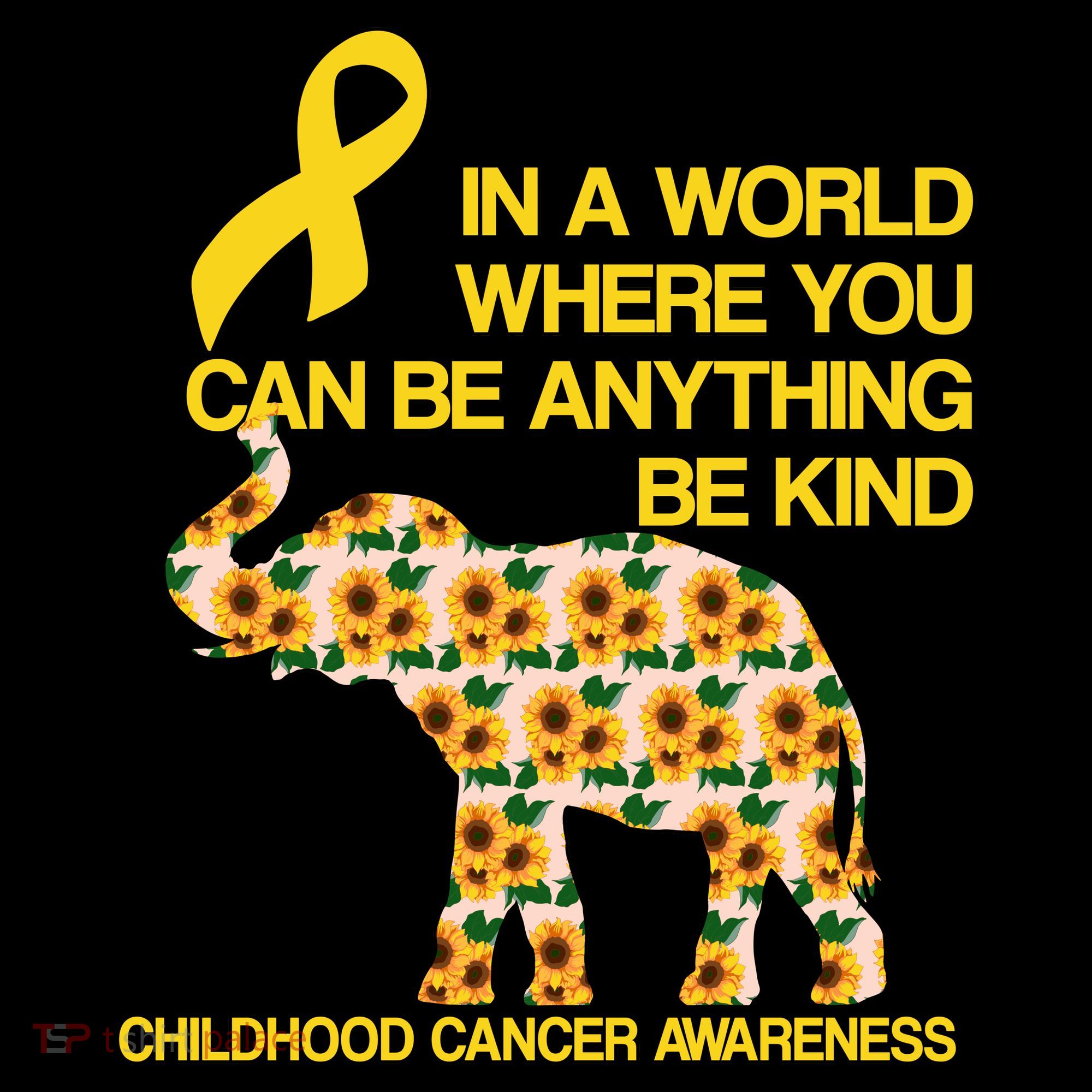In World Where You Can Be Childhood Cancer Awareness Coffee Mug