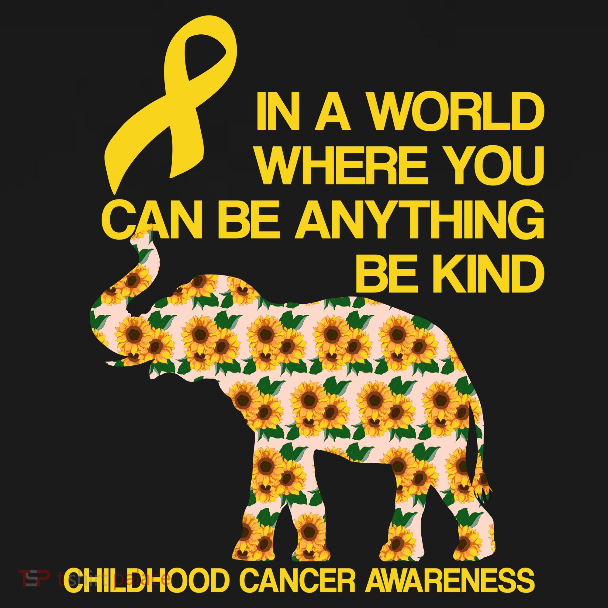 In World Where You Can Be Childhood Cancer Awareness Ornament