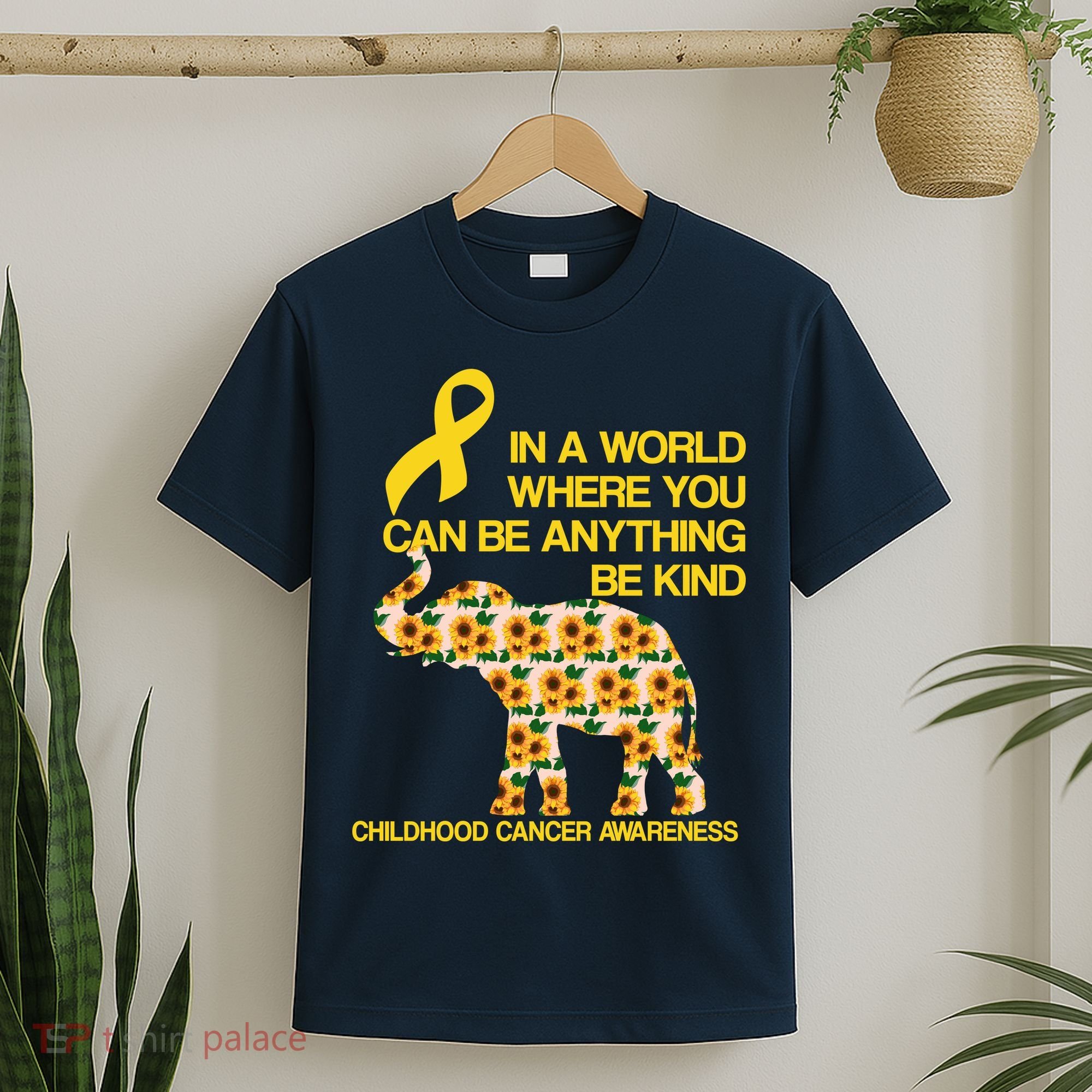 In World Where You Can Be Childhood Cancer Awareness T-Shirt