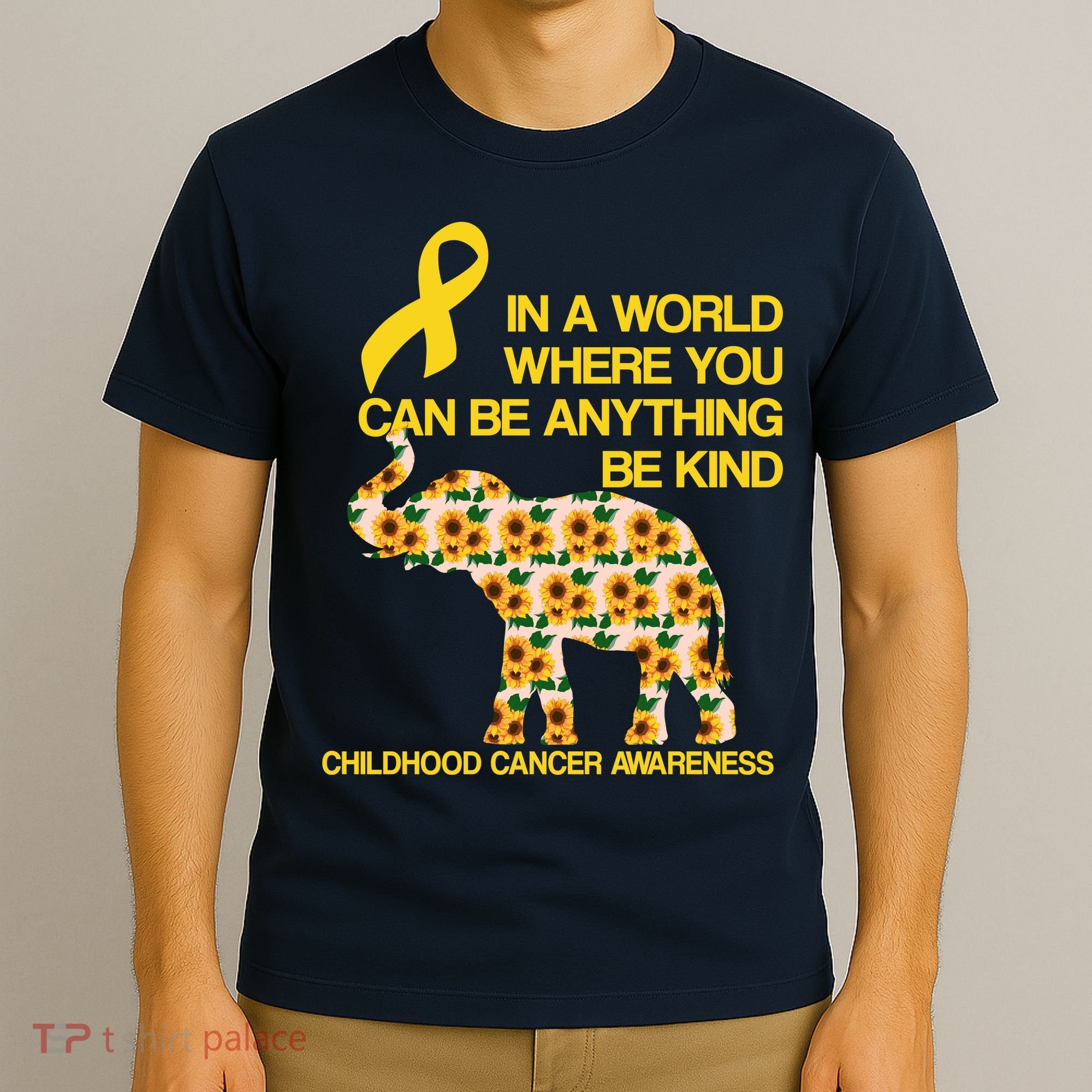 In World Where You Can Be Childhood Cancer Awareness T-Shirt