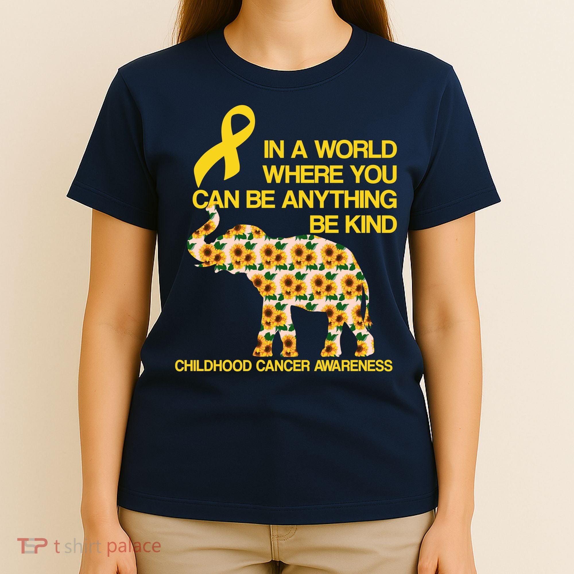 In World Where You Can Be Childhood Cancer Awareness T-Shirt