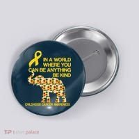 In World Where You Can Be Childhood Cancer Awareness Button thumb 0