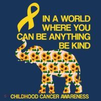 In World Where You Can Be Childhood Cancer Awareness Button thumb 1