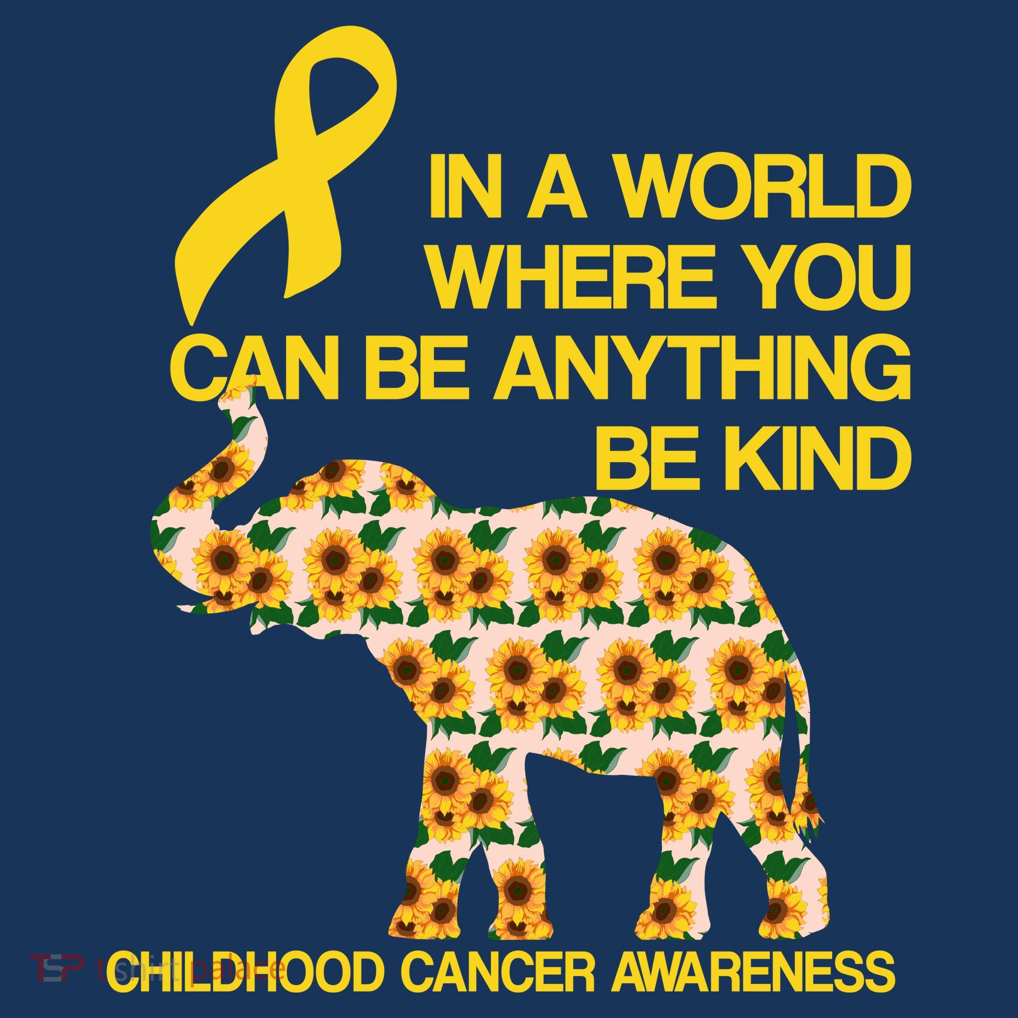 In World Where You Can Be Childhood Cancer Awareness Baby Bodysuit
