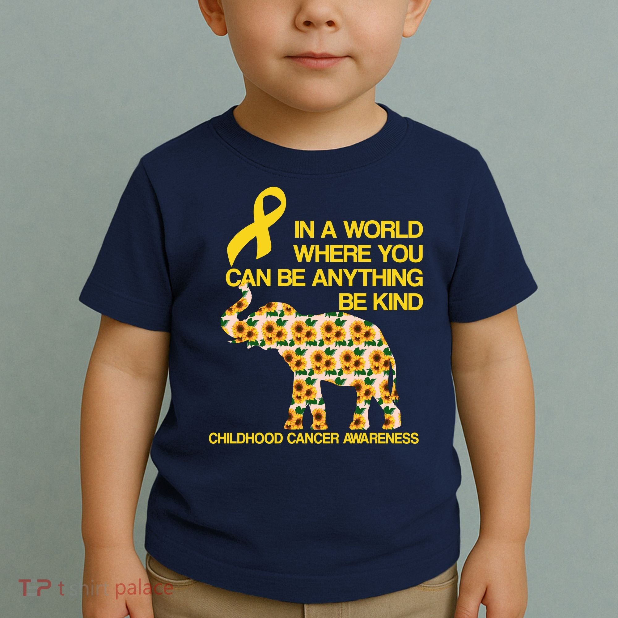 In World Where You Can Be Childhood Cancer Awareness Toddler T-Shirt