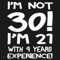 I'm not 30 I am 21 with 9 years experience 30th birthday Women's Hoodie thumb 2