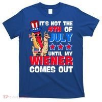 ItS Not 4th Of July Until My Wiener Comes Out Hotdog Llama Gift T-Shirt thumb 0