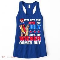 ItS Not 4th Of July Until My Wiener Comes Out Hotdog Llama Gift Women's Tank Top thumb 0