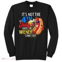 It's Not 4th Of July Until My Weiner Comes Out Funny Party Sweatshirt thumb 0