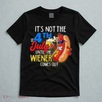 It's Not 4th Of July Until My Weiner Comes Out Funny Party T-Shirt thumb 5