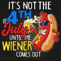 It's Not 4th Of July Until My Weiner Comes Out Funny Party Kids Sweatshirt thumb 2