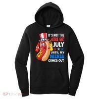 Its Not 4th Of July Until My Wiener Comes Out Funny HotDog Women's Hoodie thumb 0