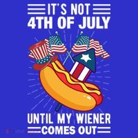 Its Not 4th Of July Until My Wiener Comes Out Funny HotDog Women's Tank Top thumb 5