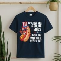 Its Not 4th Of July Funny Hotdog Summer Holiday T-Shirt thumb 2