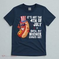Its Not 4th Of July Funny Hotdog Summer Holiday T-Shirt thumb 5