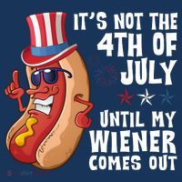 Its Not 4th Of July Funny Hotdog Summer Holiday Women's Hoodie thumb 2