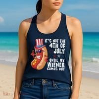 Its Not 4th Of July Funny Hotdog Summer Holiday Women's Tank Top thumb 2