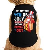 Its not 4th of july until my wiener comes out Doggie Tank thumb 0