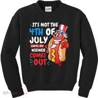 Its not 4th of july until my wiener comes out Kids Sweatshirt thumb 0