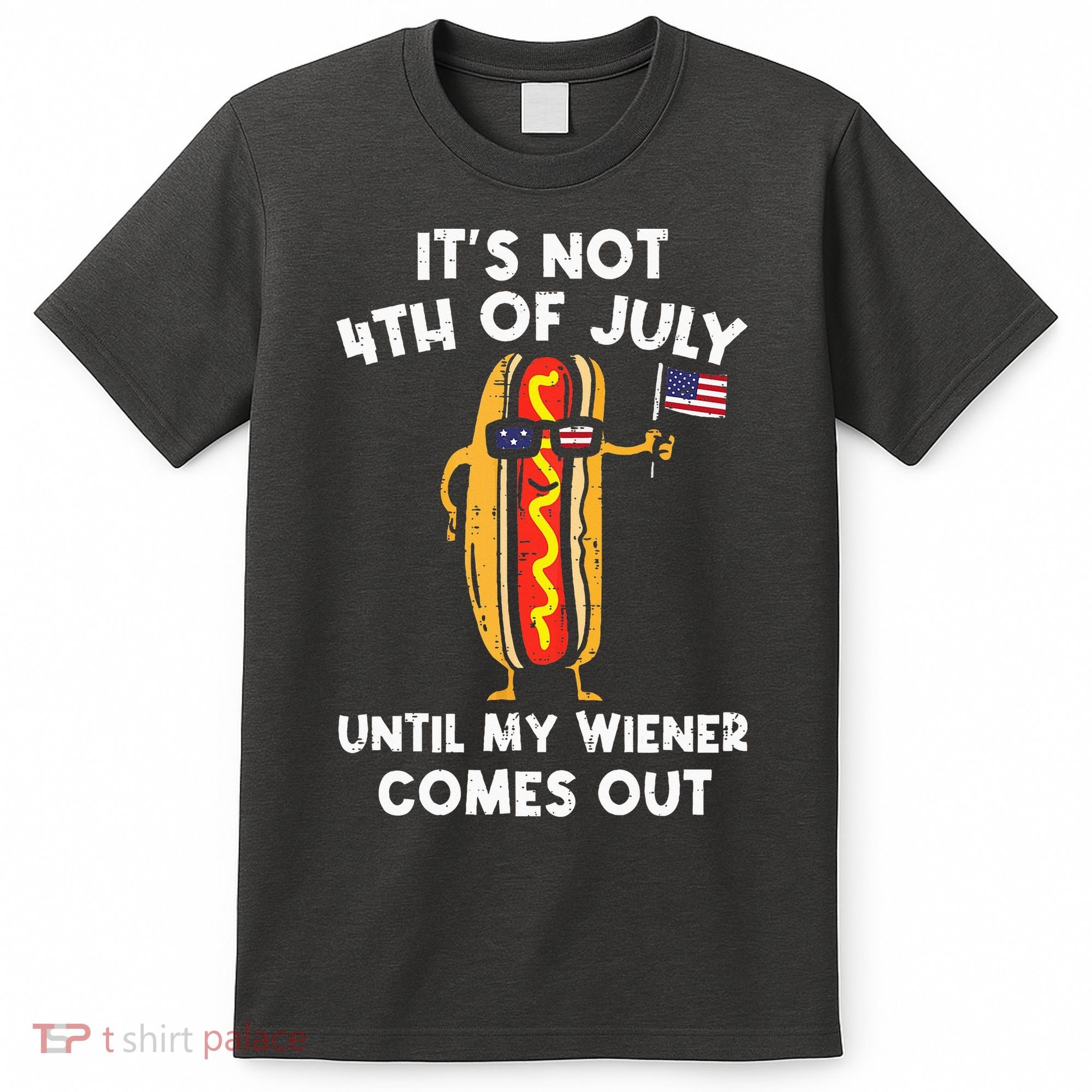 ItS Not 4th Of July Until My Wiener Comes Out Hot Dog Usa T-Shirt