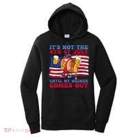 It's Not 4th Of July Until My Weiner Comes Out Funny Party Women's Hoodie thumb 0