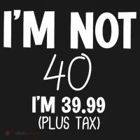 I'm Not 40 I'm 39 99 Funny 40th Birthday Ornament thumb 1
