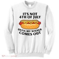 Its Not 4th Of July Until My Wiener Comes Out Funny Holiday Sweatshirt thumb 0