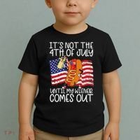 ItS Not 4th Of July Until My Weiner Comes Out Toddler T-Shirt thumb 2
