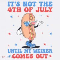 ItS Not 4th Of July Until My Weiner Comes Out Funny Hotdog Women's Tank Top thumb 5