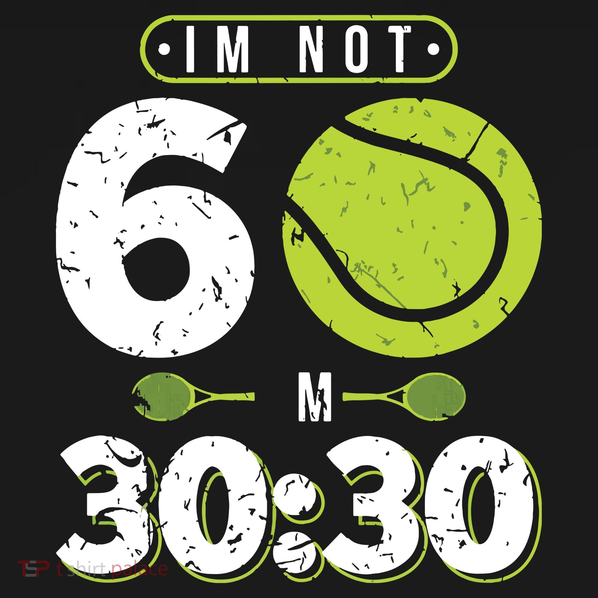 Im Not 60 Year Old Funny Tennis 60th Birthday Sweatshirt
